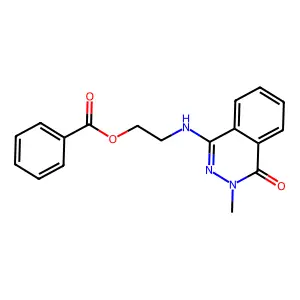 4-(2-Benzoyloxyethylamino)-2-methyl-1-oxo-1,2-dihydrophthalazine structure
