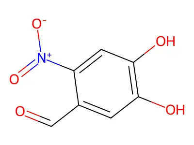 4,5-Dihydroxy-2-nitrobenzaldehyde structure