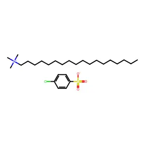 Ammonium, octadecyltrimethyl-, p-chlorophenylsulfonate structure