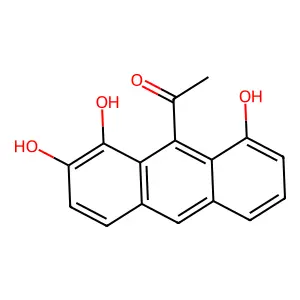 9-Acetyl-1,7,8-anthracenetriol structure