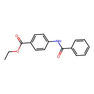 Ethyl 4-(benzoylamino)benzoate structure