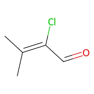 2-Chloro-3,3-dimethylacrolein structure