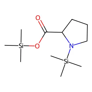 L-Proline, 1-(trimethylsilyl)-, trimethylsilyl ester structure