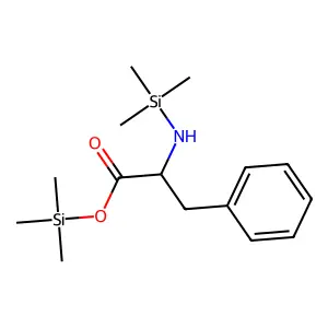 Trimethylsilyl 3-phenyl-2-[(trimethylsilyl)amino]propanoate structure