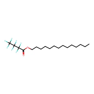 Tetradecyl heptafluorobutanoate structure