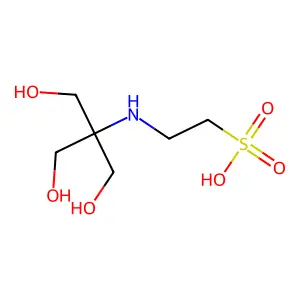 N-tris(hydroxymethyl)methyl-2-aminoethanesulfonic acid structure