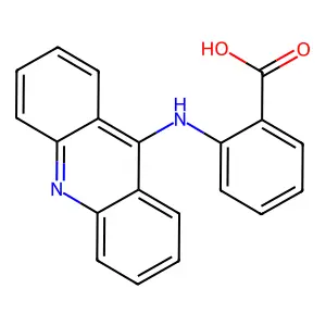 2-(9-Acridinylamino)benzoic acid structure