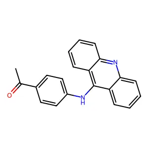 Acetophenone, 4'-(9-acridinylamino)- structure