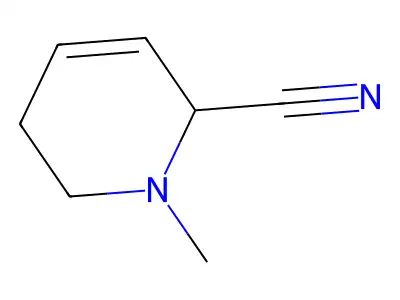 2-Pyridinecarbonitrile, 1,2,5,6-tetrahydro-1-methyl- structure