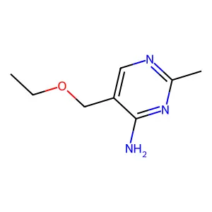 5-(Ethoxymethyl)-2-methyl-4-pyrimidinamine structure