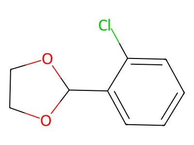 2-Chlorobenzaldehyde ethylene ketal structure