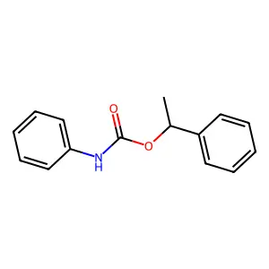 1-phenylethyl N-phenylcarbamate structure