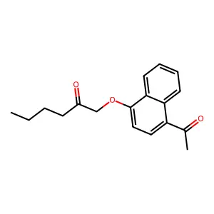 1'-Acetonaphthone, 4'-(2-oxohexyloxy)- structure