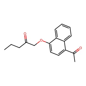 1'-Acetonaphthone, 4'-(2-oxopentoxy)- structure