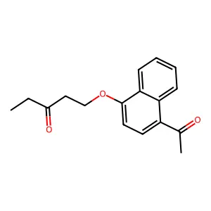 1'-Acetonaphthone, 4'-(3-oxopentoxy)- structure