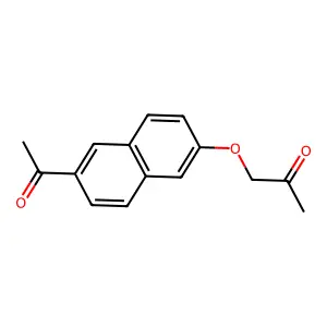 2'-Acetonaphthone, 6'-(2-oxopropoxy)- structure