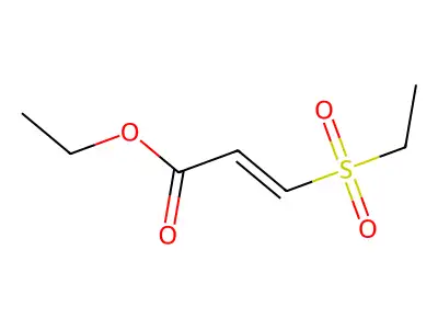 Ethyl 3-ethylsulfonylprop-2-enoate structure
