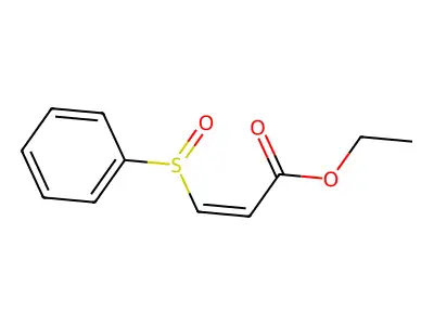 3-苯硫基-丙烯酸乙酯-S-氧化物 structure