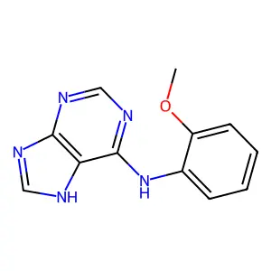 7H-Adenine, N-(o-methoxyphenyl)- structure