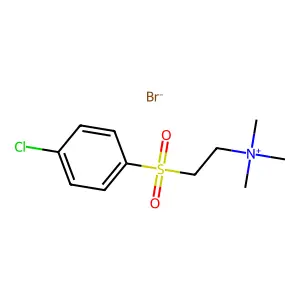 (2-(4-Chlorobenzenesulfonyl)ethyl)trimethylazanium bromide structure