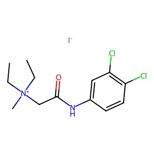 Ammonium, (3,4-dichlorophenylcarbamoylmethyl)diethylmethyl-, iodide structure