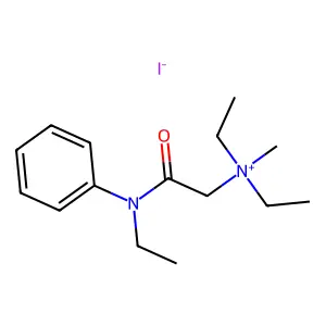 Ammonium, (N-ethylcarbaniloylmethyl)diethylmethyl-, iodide structure