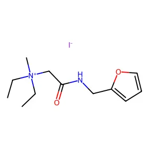 Ammonium, (2-furfurylcarbamoylmethyl)diethylmethyl-, iodide structure