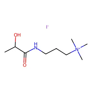 2-Hydroxy-N-(3-(trimethylazaniumyl)propyl)propanimidate--hydrogen iodide (1/1) structure
