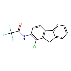 Acetamide, N-(chlorofluoren-2-yl)-2,2,2-trifluoro- structure