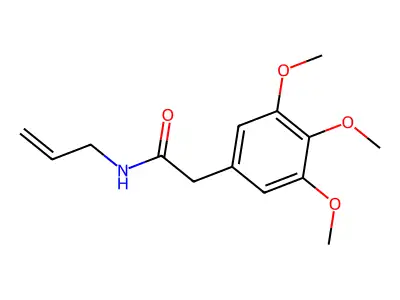 Acetamide, N-allyl-2-(3,4,5-trimethoxyphenyl)- structure