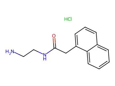 2-{[2-(1-Naphthyl)acetyl]amino}-1-ethanaminium chloride structure