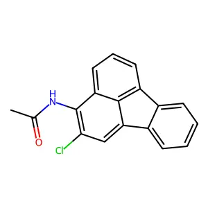 Acetamide, N-(2-chloro-3-fluoranthenyl)- structure