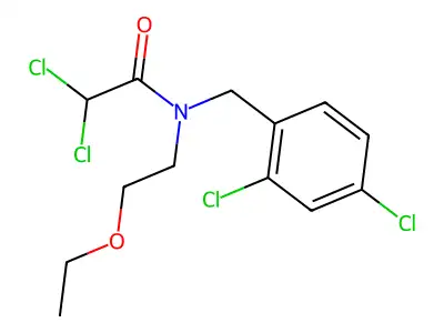 Acetamide, 2,2-dichloro-N-(2,4-dichlorobenzyl)-N-(2-ethoxyethyl)- structure