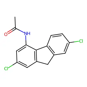 Acetamide, N-(2,7-dichlorofluoren-4-yl)- structure