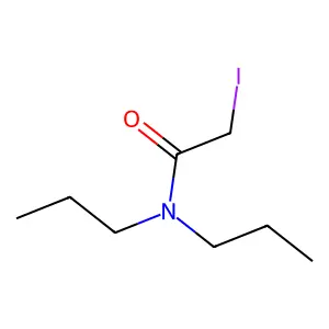 N,N-二丙基-2-碘乙酰胺 structure