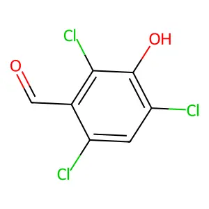 Benzaldehyde, 3-hydroxy-2,4,6-trichloro- structure