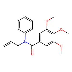 3,4,5-Trimethoxy-N-phenyl-N-2-propen-1-ylbenzamide structure