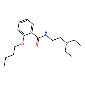 Benzamide, 2-butoxy-N-(2-(diethylamino)ethyl)- structure