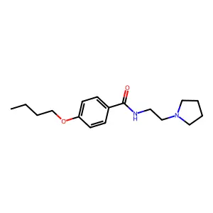 4-丁氧基-N-(2-(吡咯烷基)乙基)苯甲酰胺 structure