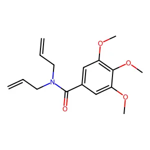 N,N-二烯丙基-3,4,5-三甲氧基苯甲酰胺 structure