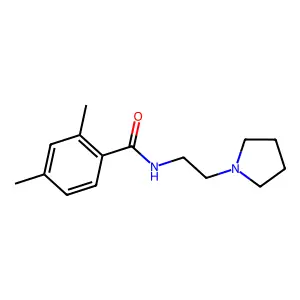 2,6-二甲基-N-(2-(吡咯烷基)乙基)苯甲酰胺 structure