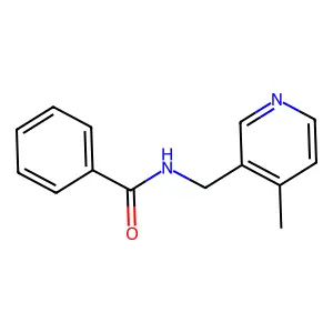 N-((4-甲基-3-吡啶基)甲基)苯甲酰胺 structure