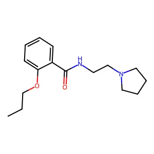 Benzamide, 2-propoxy-N-(2-(pyrrolidinyl)ethyl)- structure