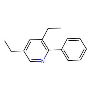 3,5-Diethyl-2-phenylpyridine structure