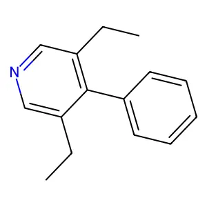 3,5-Diethyl-4-phenylpyridine structure