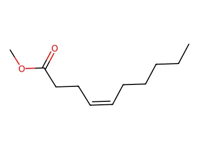 Methyl 4-decenoate, (4Z)- structure