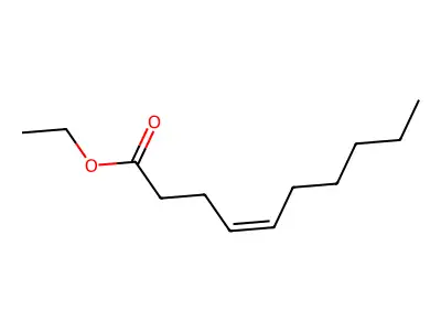 Ethyl (Z)-4-decenoate structure
