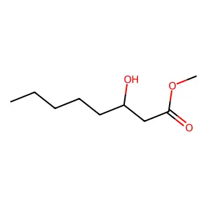 Methyl 3-hydroxyoctanoate structure