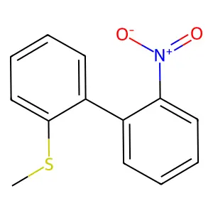 1-(2-Methylsulfanylphenyl)-2-nitrobenzene structure