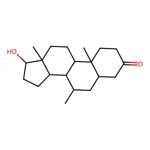 17-Hydroxy-7-methylandrostan-3-one structure